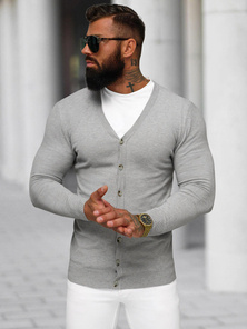 Ανδρικό πουλόβερ Γκρί OZONEE NB/MM6006/2Z