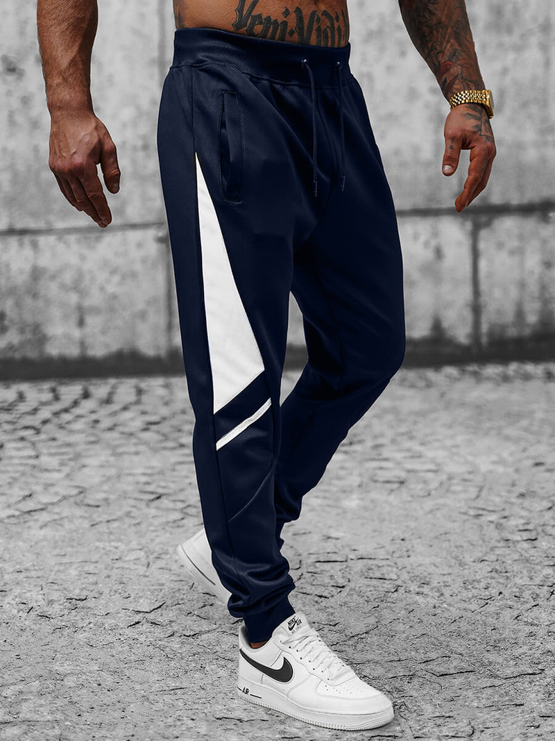 Ανδρικό παντελόνι φόρμας ναυτικό μπλε OZONEE JS/8K182