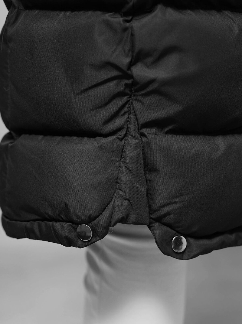 Γυναικείο μπουφάν μαύρο OZONEE JS/M736/392