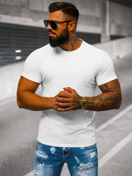 Ανδρικό μπλουζάκι λευκό OZONEE JS/712005Z 