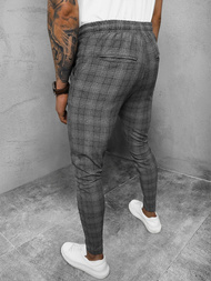 Ανδρικό παντελόνι chino Γραφίτης OZONEE DJ/2295/22