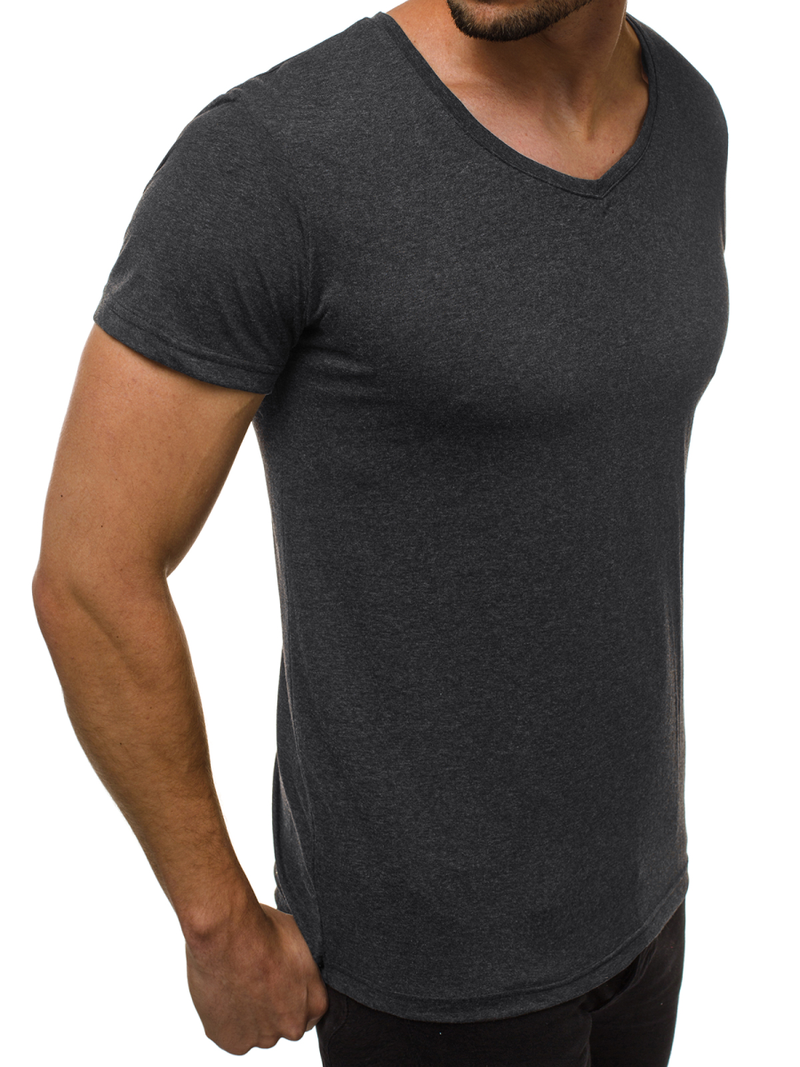 Ανδρικό μπλουζάκι γραφίτη OZONEE O/2309