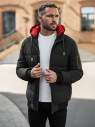 Ανδρικό μπουφάν mαύρος OZONEE JS/31M5003Z