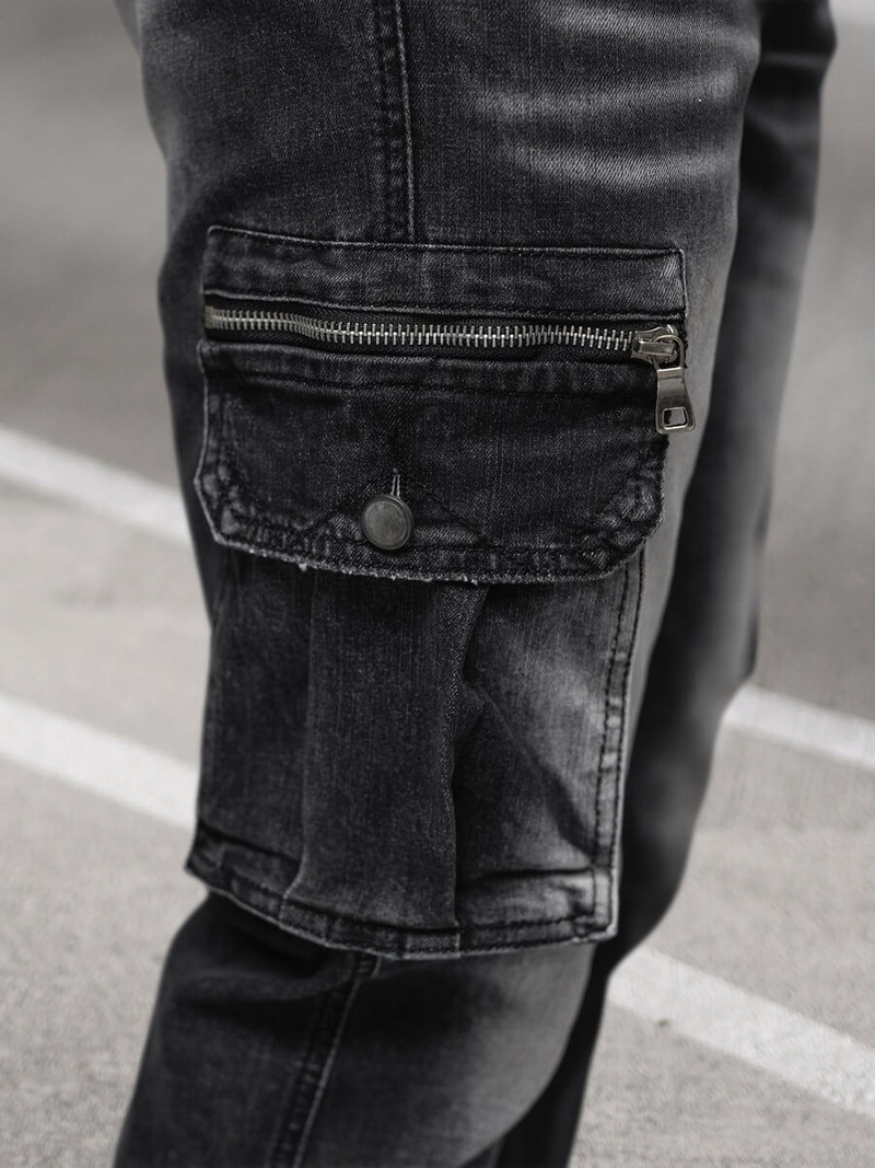 Ανδρικό παντελόνι jogger mαύρος OZONEE NB/MP0108N