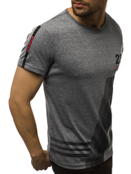 Ανδρικό μπλουζάκι γραφίτη OZONEE JS/SS10932