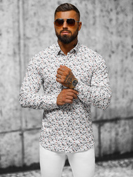 Ανδρικό πουκάμισο λευκό OZONEE O/V60