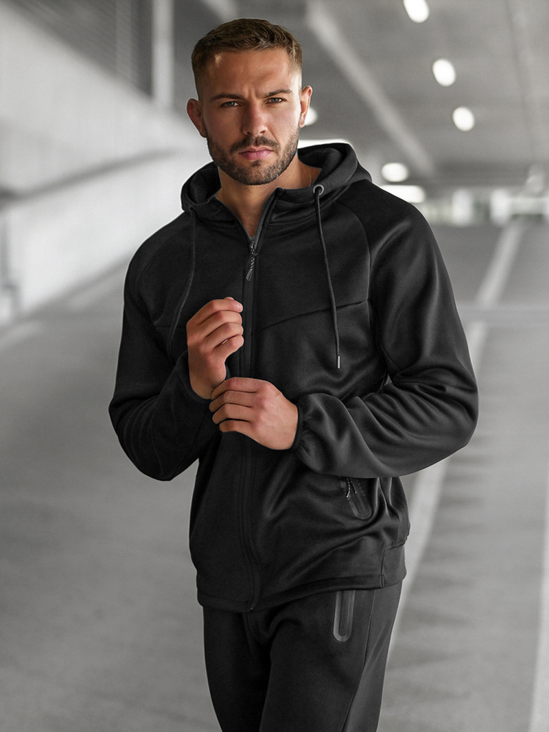 Ανδρικό σετ φόρμας μαύρο OZONEE JS/8C1967/3