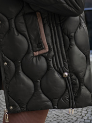 Γυναικείο μπουφάν μαύρο OZONEE O/5M3226/392Z