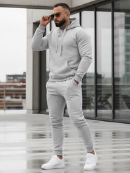 Ανδρικό σετ φόρμας γκρι OZONEE JS/68C10381/2Z