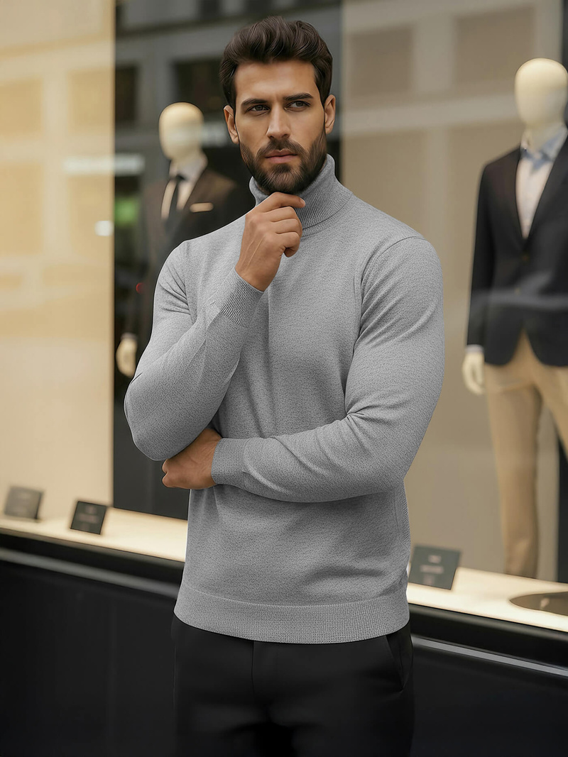 Ανδρικό πουλόβερ Γκρί OZONEE V/V24504