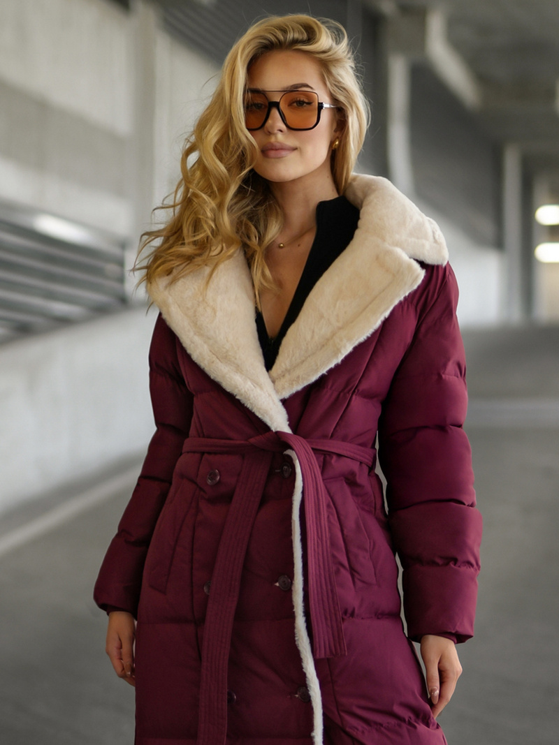 Γυναικείο μπουφάν mαρόν OZONEE JS/16M9168/06