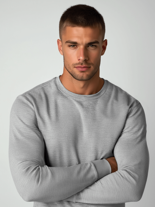 Ανδρικό Φούτερ γκρι OZONEE JS/2001-10Z