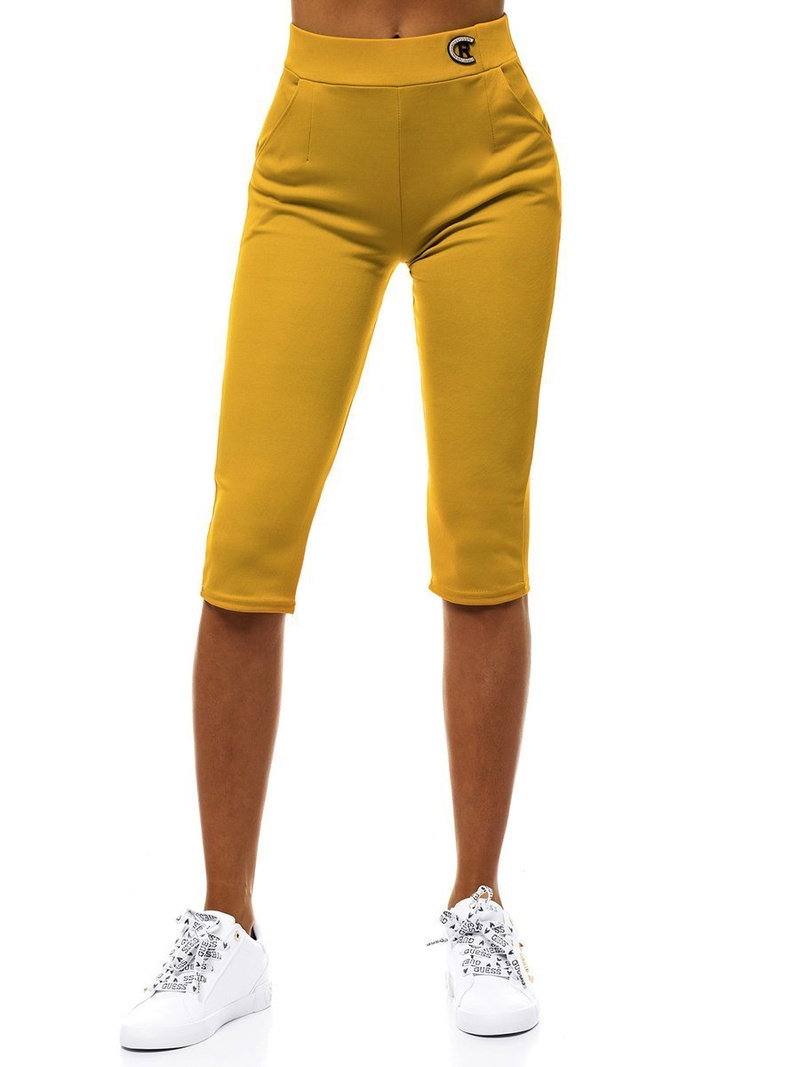 Γυναικείο κοντό κολάν κάμελ OZONEE JS/1027/B10