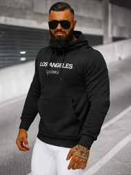 Ανδρικό Φούτερ με Κουκούλα μαύρο OZONEE JS/27B6507/3