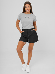 Γυναικείο μπλουζάκι γκρι OZONEE JS/RJ77542