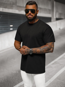 Ανδρικό μπλουζάκι μαύρο OZONEE NB/MT3098