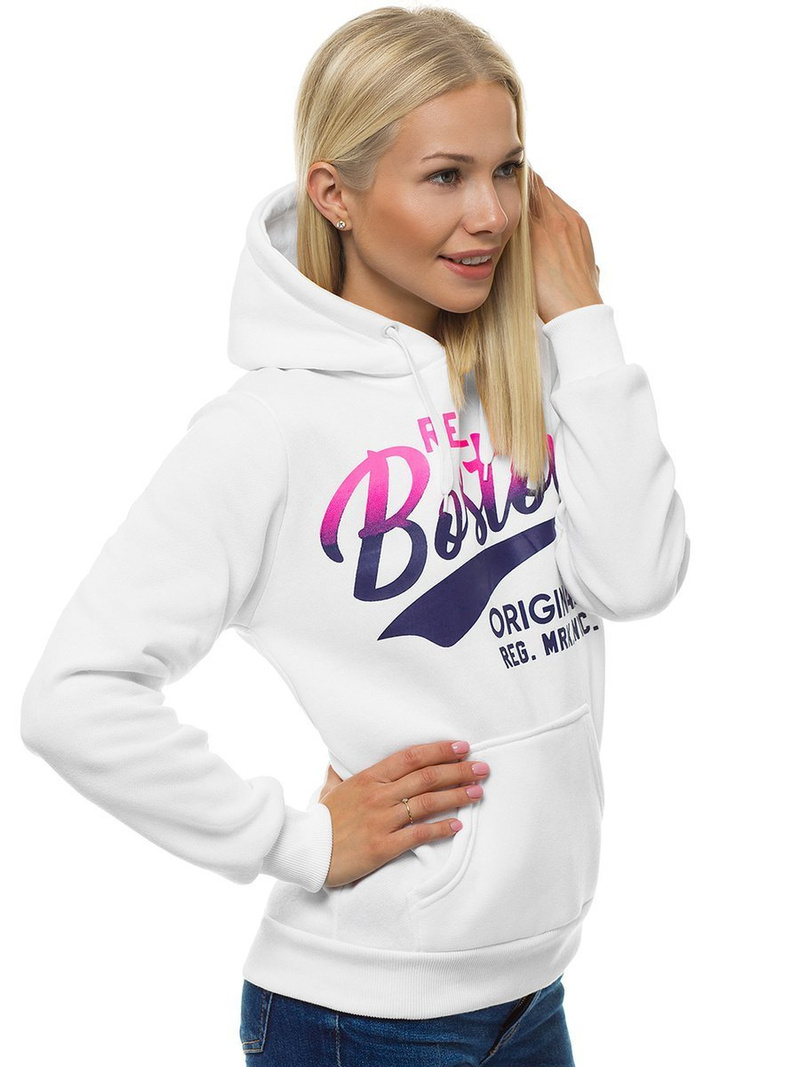 Γυναικείο φούτερ λευκό OZONEE JS/KSW2010