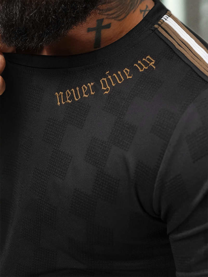 Ανδρικό μπλουζάκι μαύρο OZONEE O/QS11621