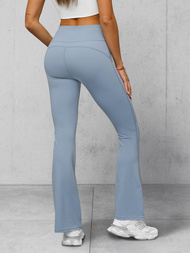 Γυναικείο κολάν με φαρδιά πόδια Γαλάζιο OZONEE JS/17K588/9