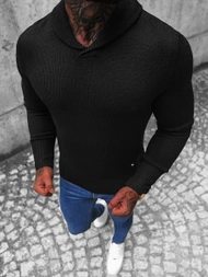 Ανδρικό πουλόβερ mαύρος OZONEE NB/MM6018/4