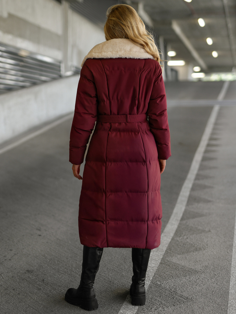 Γυναικείο μπουφάν mαρόν OZONEE JS/16M9168/06