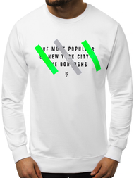 Ανδρικό Φούτερ λευκό OZONEE MACH/2105