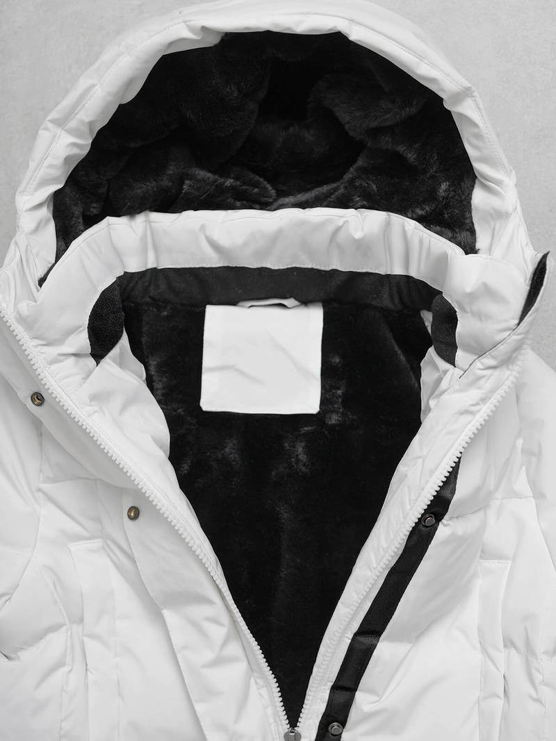 Γυναικείο μπουφάν λευκό OZONEE JS/5M3233/281