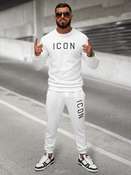 Ανδρικό παντελόνι φόρμας λευκό OZONEE O/D9125Z