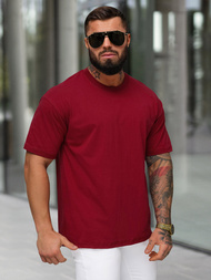 Ανδρικό μπλουζάκι mαρόν OZONEE JS/67T1298/21