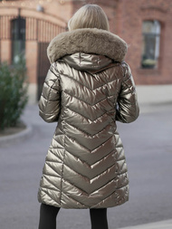 Γυναικείο μπουφάν χρυσός OZONEE JS/16M9100/403Z