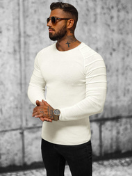 Ανδρικό πουλόβερ eκρού OZONEE L/2500