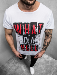 Ανδρικό μπλουζάκι λευκό OZONEE JS/KS1996Z