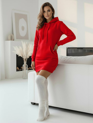 Γυναικείο φούτερ με κουκούλα Κόκκινο OZONEE JS/YS10003/18Z