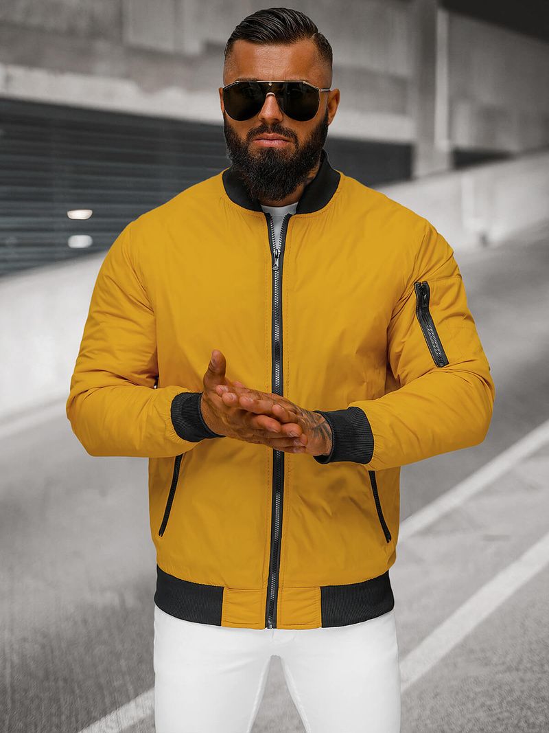 Ανδρικό μπουφάν kαμήλα OZONEE JS/AK95Z