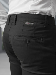 Ανδρικό παντελόνι chino μαύρο OZONEE V/6545