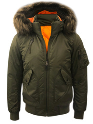Ανδρικό χειμερινό μπουφάν πράσινο OZONEE O/99122