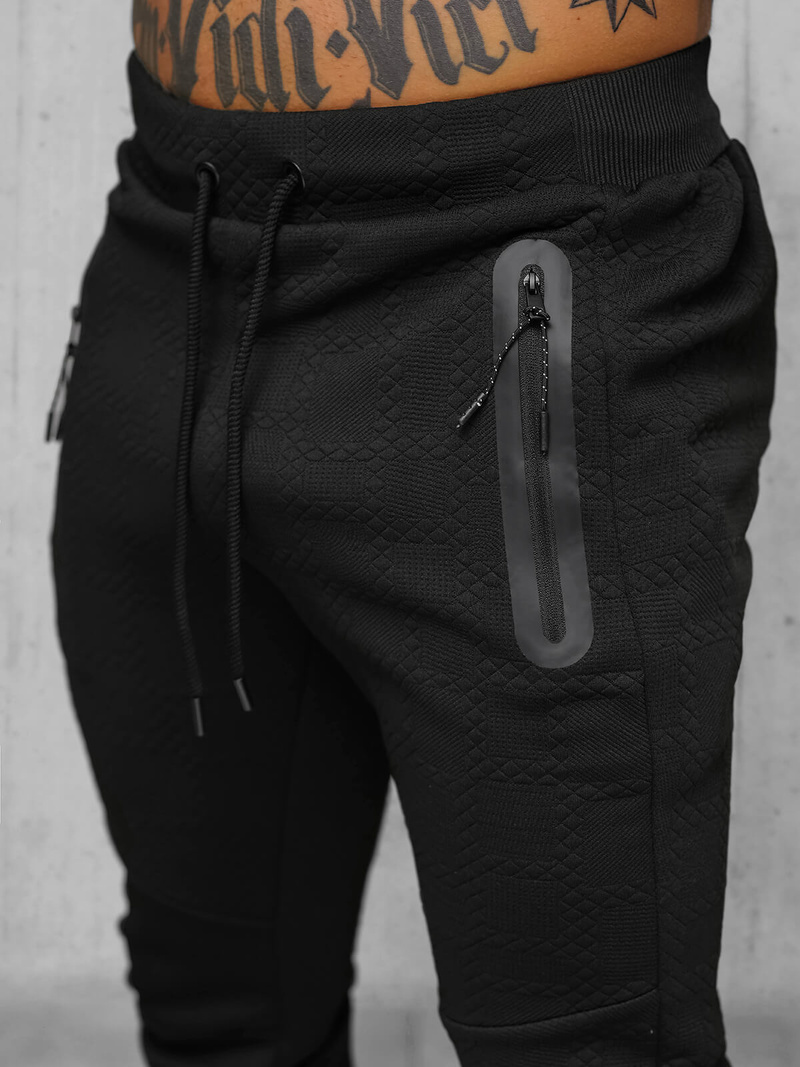 Ανδρικό σετ φόρμας μαύρο OZONEE O/FF3705AB