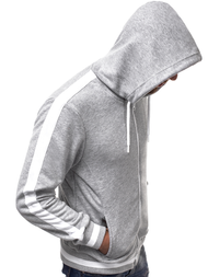 Ανδρικό Φούτερ με Κουκούλα γκρι OZONEE A/1009Z