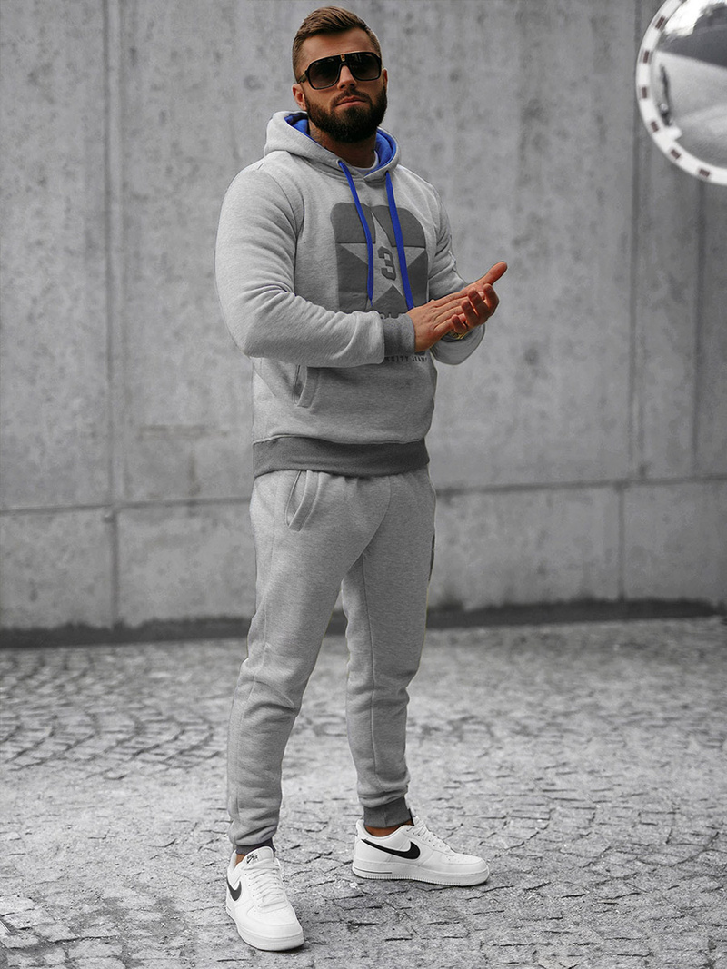 Ανδρικό σετ φόρμας γκρι OZONEE JS/8C59/2