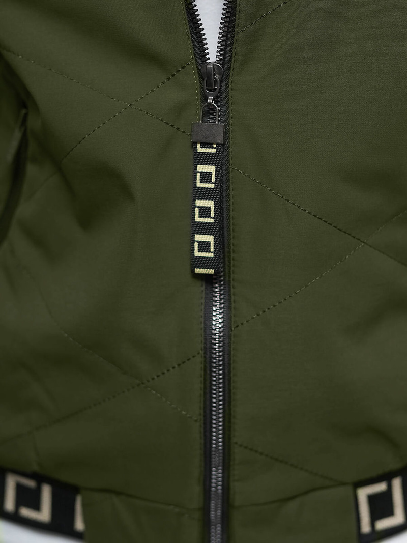 Γυναικείο μπουφάν Σκούρο πράσινο OZONEE JS/5M3161/136