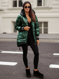 Γυναικείο μπουφάν Πράσινος OZONEE JS/5M3188/238Z