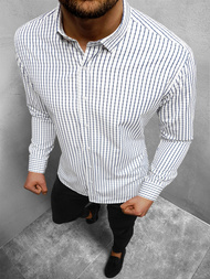 Ανδρικό πουκάμισο λευκό OZONEE O/1822