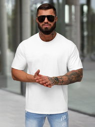 Ανδρικό μπλουζάκι λευκό OZONEE JS/67T1298/1