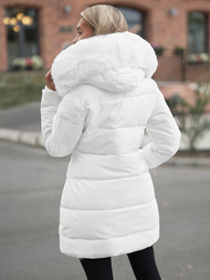 Γυναικείο μπουφάν λευκό OZONEE JS/16M9099/281Z