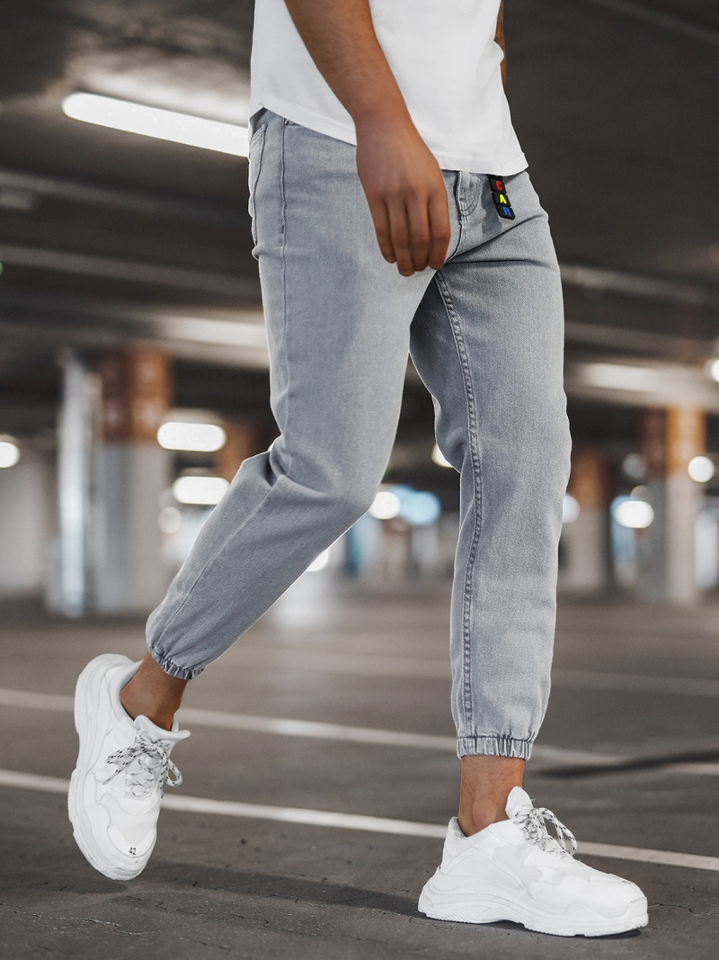 Ανδρικό παντελόνι jogger Γκρί OZONEE DO/6108/3