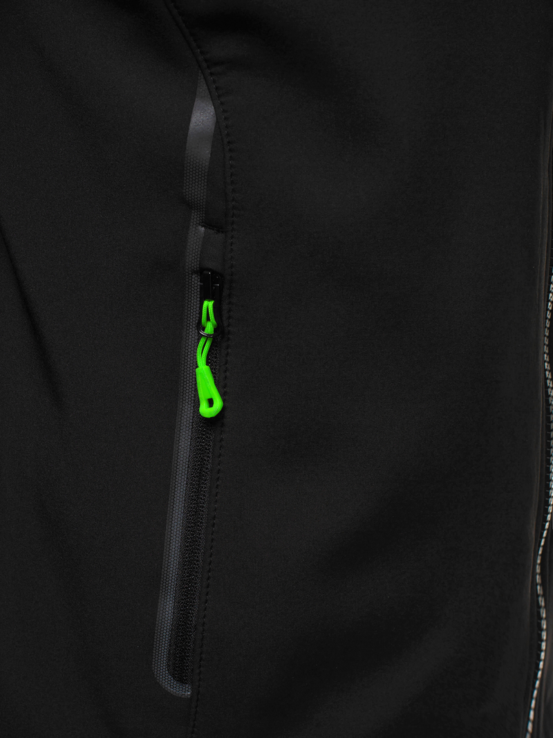 Ανδρικό μπουφάν Softshell μαύρο-πράσινο OZONEE GE/12269Z
