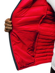 Ανδρικό μπουφάν Κόκκινο OZONEE JB/JP1137