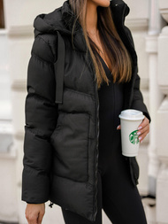 Γυναικείο μπουφάν μαύρο OZONEE JS/5M3251/392Z