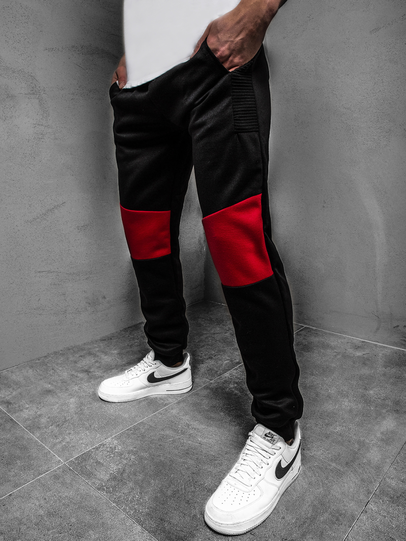 Ανδρικό παντελόνι φόρμας μαύρο OZONEE JS/JZ11015Z