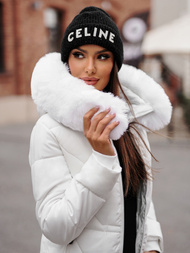 Γυναικείο μπουφάν λευκό OZONEE JS/16M9099/281